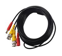 Tuminfar 10M 33Ft Câble de SéCurité VidéO/Alimentation BNC + Plug Combination Cable pour CaméRa CCTV