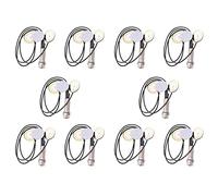 Tuminfar 10X Contact Piezo Microphone 3 Transducteur Pickups avec Prise de Broche D'Extremite pour Kalimba