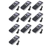 Tuminfar 10X Enregistreur Vocal 8G, Lecteur MP3 à Réduction de Bruit Haute Définition, Adapté Aux Réunions et Autres Occasions