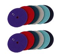 Tuminfar 12 Pcs 100 mm Pad de Polissage À Sec 4 Pouces Type Diamant Pad de Polissage pour Marbre Disque de PonçAge pour Pierre