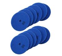 Tuminfar 12 Pcs 4 Pouces / 100 mm Grit 50 Diamant Pad de Polissage À Sec Marbre RéSine Flexible Disque de PonçAge Pierre Céramique Pierre Disque de Polissage