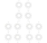 Tuminfar 12 Pièces 8 Pouces Sublimation Wind Spinner Blanks 3D Wind Spinners Hanging Wind Spinner pour La Décoration de Jardin Intérieur Extérieur