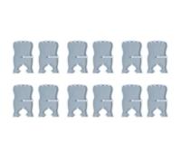 Tuminfar 12 PièCes Support de Livre Moule en Silicone Sculpté Eid RéSine Coran Pliant Support de Livre de PrièRe Musulman Organisateur de Livre ÉTagèRe