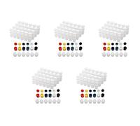 Tuminfar 150 Bandes Vides Bandes de Peinture Pots de Tasse de Peinture Conteneurs de Stockage Peinture Arts Artisanat Fournitures (5 Ml / 150 Pièces Séries)