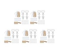 Tuminfar 150 PièCes Ange Porte-CléS Souvenirs Cadeaux de Mariage Cadeaux de Faveur de Douche de Ensemble avec ÉTiquette Cordon Sac de Bonbons