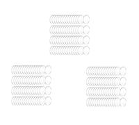 Tuminfar 150 Pièces Vierges Acryliques de 3 Pouces avec Trou Transparent Cercle Ornement Clair Rond Acrylique Ornement de Noël Vierges