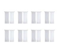 Tuminfar 16 Pcs Super Doux Grande Main Sentiment Blanc Tulle Rideaux pour Salon Décoration Moderne Voile en Mousseline de Soie Solide Voile Transparent