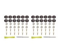 Tuminfar 2 Lot de Boutons Pression en Cuir pour Rembourrage, Idéal pour Capitonnage de Meubles, Lit, Canapé, Chaise, Siège Auto, Toit de Camping-Car, Couleur Café