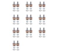 Tuminfar 20 Pcs B50K 50K Ohms 6 Bornes Double Rotatif Coniques Potentiometres Lineaires