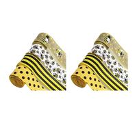 Tuminfar 26 MèTres de Bord Filaire Abeille de 2,5 Pouces de Large de Toile de Jute Décor 8 Rouleaux