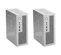 Tuminfar 2X A09 HTPC BoîTier D'Ordinateur Mini ITX Châssis de PC de Châssis de Bureau USB3.0 BoîTier D'Ordinateur Maison BoîTier D'Ordinateur Argent