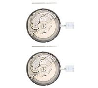 Tuminfar 2X Bracelet de Montre Mécanique Automatique de Haute Précision de de Date de Jour de Mouvement NH35 avec la Tige en Acier de Montre de Mouvement