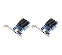 Tuminfar 2X Carte Réseau PCIe 10 Go, Port RJ45, Puce RTL8127, Carte D'Acquisition PCI-Express X1 Vision pour 10/11