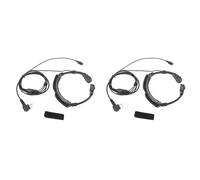 Tuminfar 2X Casque Écouteur de Tube Acoustique Caché Microphone Micro-Gorge pour Radio Bidirectionnelle