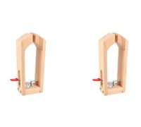 Tuminfar 2X Clip de Maintien pour Artisanat en Cuir, Outils en Bois Ensemble de L'Outils À Main Couture de Table Couture Laçage Pince Cheval Poney Outils