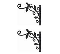 Tuminfar 2X Crochet de Plante Suspendu en Fonte Panier de Fleurs Crochets Support Cintre pour Mangeoire à Oiseaux Lanterne Jardinières Pots Carillons ÉOliens