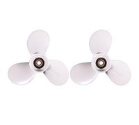 Tuminfar 2X Hélice Extérieure en Aluminium 3X7-1 / 2X7 pour 4-6Hp 6E0-45943-00