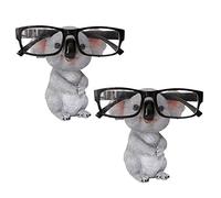 Tuminfar 2X Koala Figurines Statues Animaux Résine Lunettes Stand Crayon Lunettes de Soleil Titulaire Conteneur Bureau A