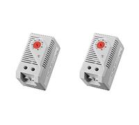 Tuminfar 2X KTO011 0-60Celsius Réglable Compact Normalement Fermé (C) Interrupteur de Contrôleur de Température, Rouge