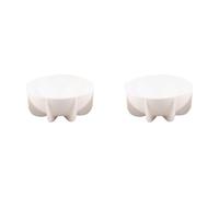 Tuminfar 2X Moule de Cuisson en Silicone Hémisphère Pan Dôme Moule en Silicone Planète Moule Demi-Cercle Forme Moule à Gâteau, Blanc