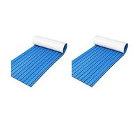 Tuminfar 2X Mousse Teck Decking EVA Mousse Marine Plancher Faux Bateau Decking Feuille Accessoires Marine Bleu 450X2400mm
