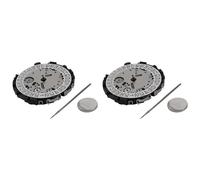 Tuminfar 2X Mouvement à Quartz VR32 à Calendrier Mouvement de Haute Précision Remplaçable VR32A VR32B Pièces de Réparation de Poignet de Montre électronique