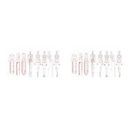 Tuminfar 2X Règle D'Illustration de Mode Modèles D'Esquisse Règle Couture Motifs Humanoïdes Mesure de Vêtements, Combinaison
