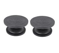 Tuminfar 2X Table Tournante à Roue Table Tournante Sculpture en Argile Modélisation de la Poterie Manuel Multifonctionnel Table Tournante Table à Découper Table de Poterie Roue Noir