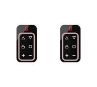 Tuminfar 2X Télécommande de Porte de Garage Multifréquence 8 Canaux 270-868 MHz Copie Télécommande Identification Automatique de la Fréquence Rose