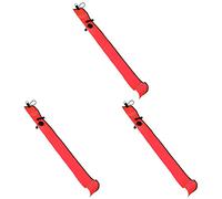 Tuminfar 3X 1 M Plongée sous-Marine Gonflable SMB Signal Marqueur Bouée Visibilité Flotteur Signal Tube Saucisse, Rouge