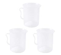 Tuminfar 3X Becher de Mesure 250ML Recipient Gradue Clair Blanc Plastique Tasse