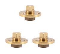 Tuminfar 3X Bouchon de Vidange en Laiton Bronze Garboard Bateau Yacht Vis Bouchon de Vidange 1 Pouce Trou de Pêche