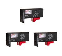 Tuminfar 3X BT-168 Piles AA/AAA/C/D/9V/1.5V Pile Bouton Universelle Compteur à Code Couleur Indique Volt Testeur Vérificateur BT168