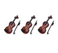 Tuminfar 3X Cadeaux Violon Musique Instrument Miniature Replique avec Etui,8 x 3cm