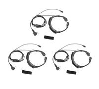 Tuminfar 3X Casque Écouteur de Tube Acoustique Caché Microphone Micro-Gorge pour Radio Bidirectionnelle
