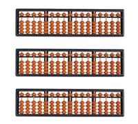 Tuminfar 3X Outil Calcul Plastique Abacus Arithmetique Soroban Enfant 17 Chiffres
