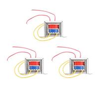 Tuminfar 3X Transformateur D'Alimentation de Soudeuse par Points AC 220 V à AC 9 V pour Carte ContrôLeur de Soudage par Points -D01 100A / 40A