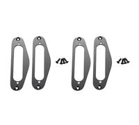 Tuminfar 4 Pcs Bague de Cadre de Pick-Up Guitare Simple Bobine Bague de Pick-Up Humbucker Plat En Metal pour Guitares Electriques Style Tl (Noir)