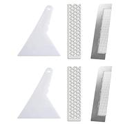 Tuminfar 4 Pièces 5D Diamant Peinture Règle Outil et 1 Pc Diamant Peinture Fix Outils Bricolage Diamant Peinture Règle pour Diamant Peinture