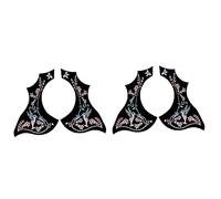 Tuminfar 4 Pièces Séries Guitare Pickguard Anti-Rayures Plaque de Protection Auto-Adhésif Pick Garde Autocollant pour Pièces de Guitare Acoustique