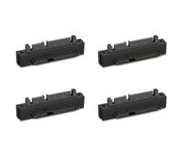 Tuminfar 4 PièCes SFF-8482 SAS vers SATA Mâle 15 Broches TêTe CourbéE Adaptateur d'angle de 90 DegréS Convertisseur pour Câble de Carte MèRe