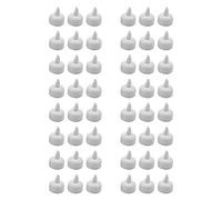 Tuminfar 48 Bougies Chauffe-Plat Flottantes sans Flamme, Bougies de Bougies À Thé À Piles Blanches et Chaudes - Mariage, Fête, Centre de Table, Piscine et Spa
