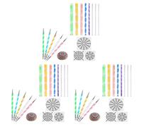 Tuminfar 48 Pcs Mandala Dotting Outils pour Peinture Roches Mandala Pochoirs Kit Boule Stylus Argile Sculpture Sculpture Outils