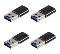 Tuminfar 4X Adaptateur de Lecteur de Carte Mémoire Mini USB 3.0 en Aluminium pour Carte Micro-SD/Lecteur de Carte TF Adaptateur PC Ordinateur Portable