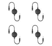 Tuminfar 4X Câble de Redémarrage Automatique pour Pont/Routeur/Répéteur Wi-FI, Réinitialisation et Redémarrage Automatiques Pendant 72 Heures, 5 V CC à 15 V CC, Noir.