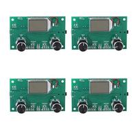 Tuminfar 4X Module Récepteur Radio FM 87-108 MHz Carte de Réception Stéréo à Modulation de Fréquence avec Affichage Numérique LCD 3-5V PLL