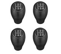 Tuminfar 4X Pommeau de Levier de Vitesse de Voiture Manuel à 5 Vitesses Manette de Vitesse Levier de PoignéE pour 504 505 309 205 Argent ABS