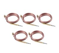 Tuminfar 5X 1500mm Kit de Thermocouple Universel pour Cuisinière à Gaz M6X0.75 avec Thermocouple de Remplacement pour ÉCrou de Débordement (Cinq)