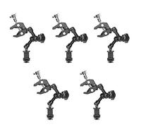 Tuminfar 5X Bras Magique Bras 7 Pouces Articulant Bras de Friction Super Pince RÉGlable Pince Pince Pince avec 1/4 et 3/8 Pouce Fil pour Moniteur CamÉRa/Moniteur LCD/LumiÈRes LED/Flash
