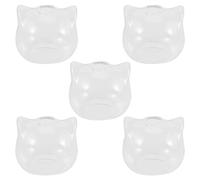 Tuminfar 5X Chat en Forme de Vase en Verre Hydroponique Plante Vase À Fleur Terrarium Contenant Pot Décor Art Cadeau